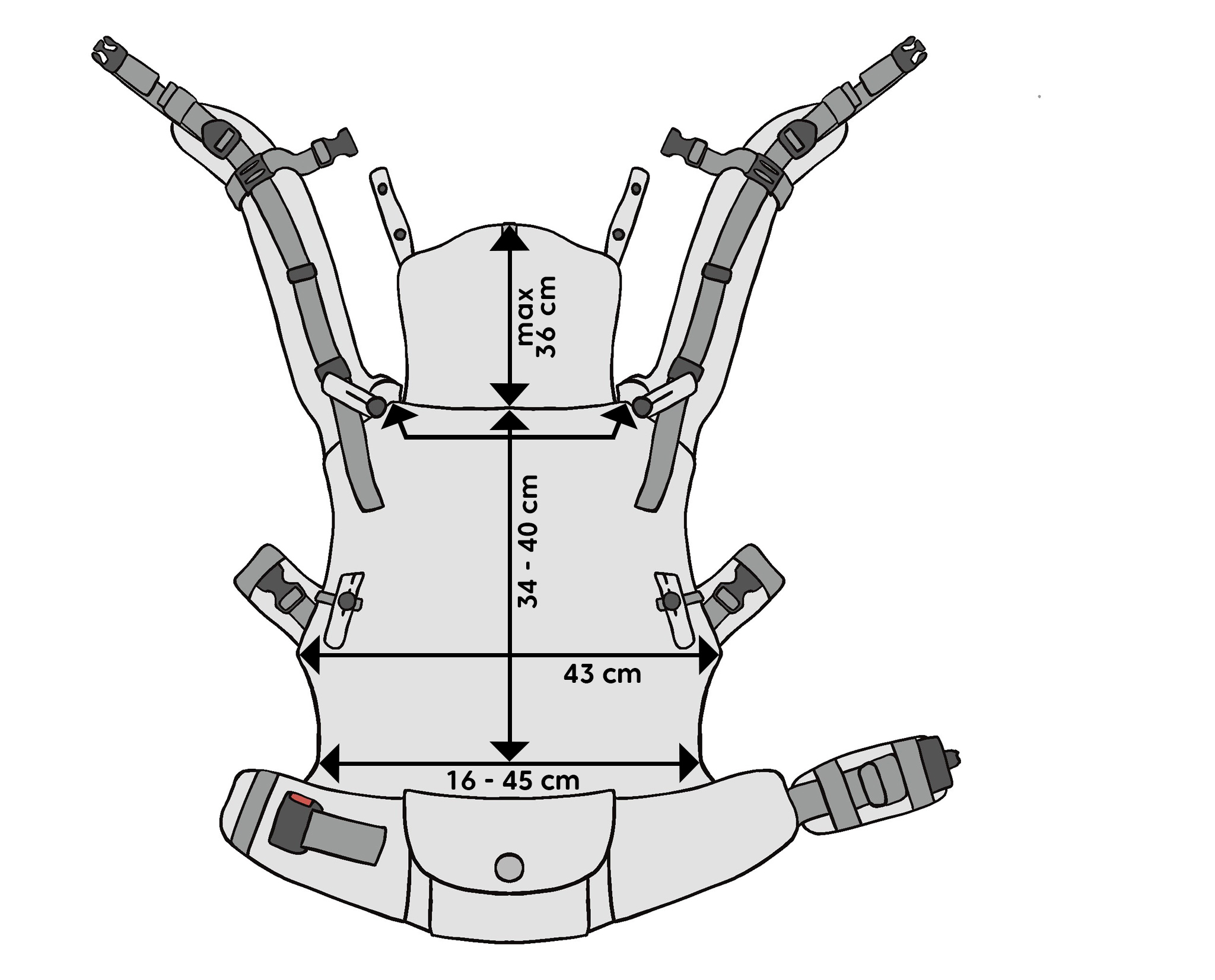 My First Baby Carrier - LennyUpGrade with Mesh, Standard Size ...