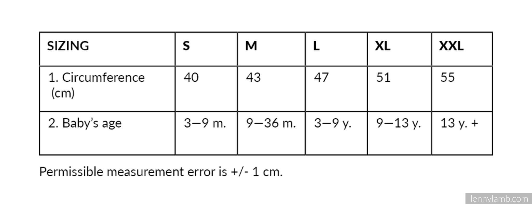 Cotton On Kids Size Chart